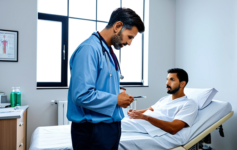 **

"A doctor in a professional setting, explaining a diagram of the prostate to a fully clothed male patient. The scene is set in a modern clinic, appropriate content, safe for work, modest attire, perfect anatomy, natural proportions, illustrating health and well-being."

**